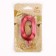 Candle in the Cake "Fine", number "0", red metallic, 6.5 cm