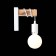 Wall lamp EVOLUCE. SL1142.501.01. Bagetti. 1x60 W, E27, 6.5x16 cm, white color, light wood