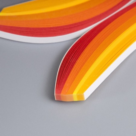 Strips for quilling 100 strips density 120 grams "yellow orange" width 0.5 cm length 39 cm 517733-1