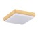 Ceiling EVOLUCE lamp. Sle200202-01. Taddio. 1x20 W, LED, 4000K, 1460 LM, 24x24x5 cm, color light brown