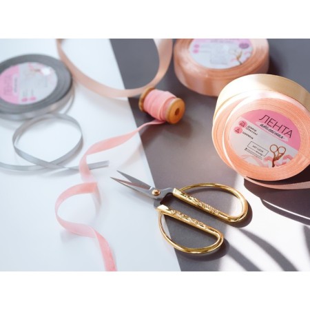 Satin tape, 6 mm × 23 ± 1 m, pale first-item # 07-2