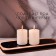 Candle cylinder aromatic "spicy apple", set 4x6 cm, 2 pcs