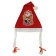 New Year's cap "Santa Claus" with pigtails, 40x27 cm, mix
