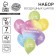 Bouquet of balls “Happy Birthday”, latex, foil, set: 7 pcs., Mix