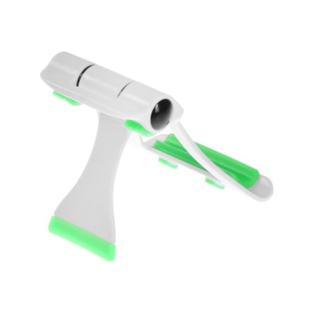 Luazon phone stand, folding, reinforced, adjustable height, white/green-8