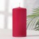 Candle - cylinder, 6x12.5 cm, 35 hours, 275 g, ruby ​​velvet
