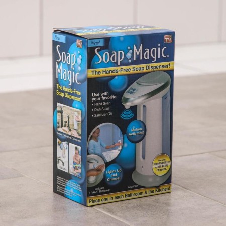 Dispenser for antiseptic/liquid soap touch, 380 ml, on batteries, white color-8