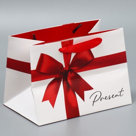 Gift package with a wide bottom, packaging, “Gift”, 20 x 14 x 13.2 cm-2