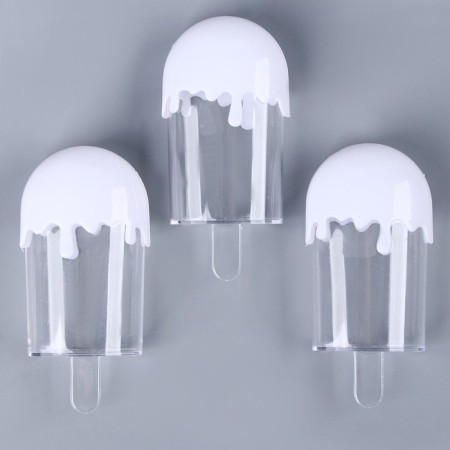 The basis for creativity and decoration "Ice Cream", a set of 3 pcs., Size 1 pc. - 5.5 × 11 × 3 cm, volume - 50 ml-2