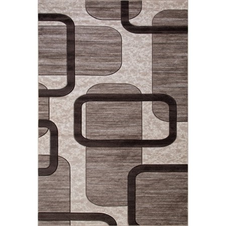 Rectangular carpet Merinos Mega Carving, size 150x230 cm, color Beige