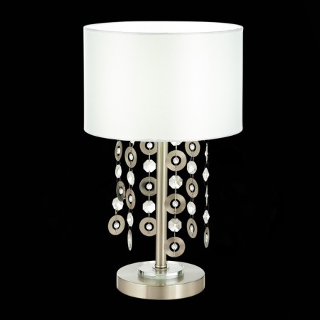 ST LUCE bedside lamp. SL1757.104.01. Katena. 1x40 W, E14, 26x26x44 cm, Nickel color-1