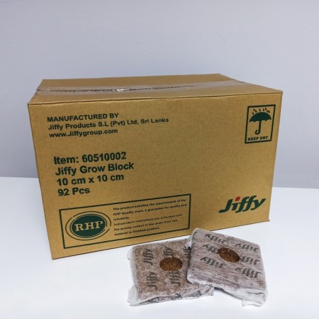 Coconut tablets, d = 10 cm, with a shell, set of 92 pcs., Jiffy Growblock
