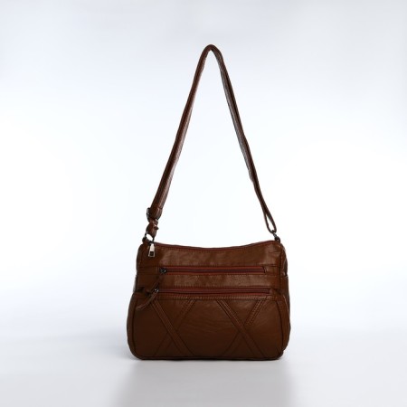 Love bag with lightning, brown color