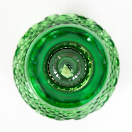 Kerosene lamp decorative green 8.5x8.5x19 cm-4