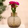 Vase for flowers "Malva" from dark transparent glass 20 x 18 x 18 cm