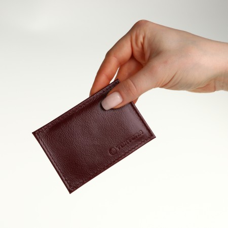 Cardholder, Textura, Burgundy Color-1