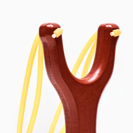 Wooden slingshot, double tourniquet, 14cm-2