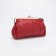 Cosmetic bag, 2 departments, outer pocket, red color