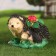 Garden figure "Hedgehog's mother with hedgehogs" 16x25x22cm
