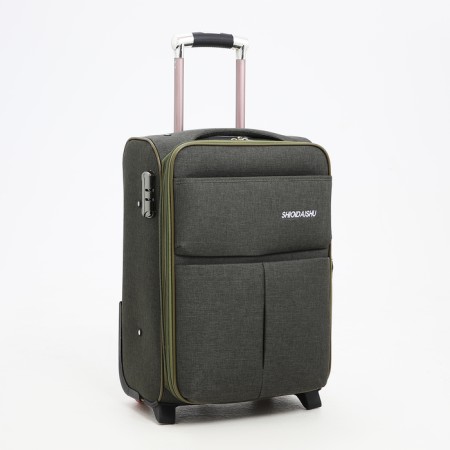 Small suitcase 20 "on lightning, code castle, with extension, khaki color-1