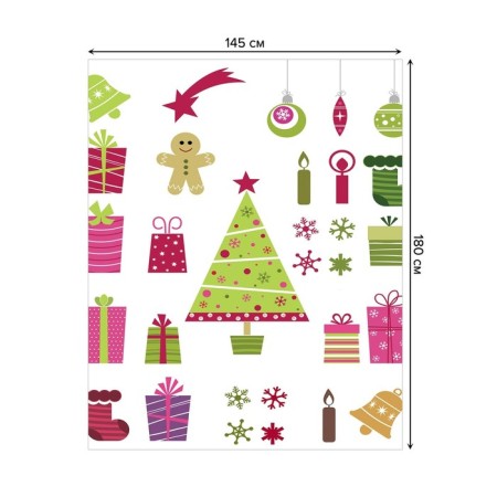 Tables on the table "Gift time", rectangular, Saten, size 145x180 cm-1