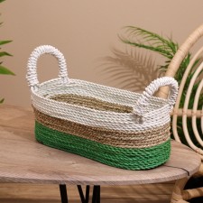 Basket wicker mix 35x20x20 cm