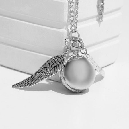 Pocket clutch watches, quartz, d dial-2.7 cm, silver-1
