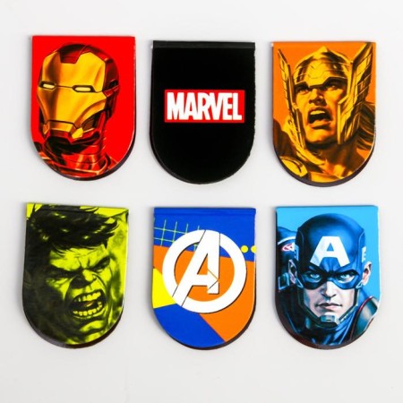 Postcard with magnetic bookmarks "Superheroes", Avengers, 6 pcs.-3