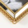 Polystone photo frame 10x15 cm "loops" gold with a mirror 20.7x15.7 cm