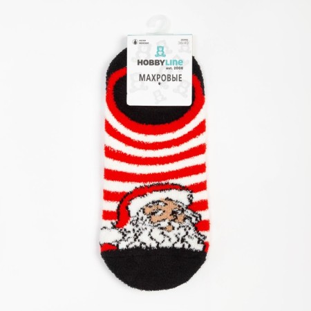 Women's terry shortcuted Warrified "Santa Claus", white color, size 36-39-4