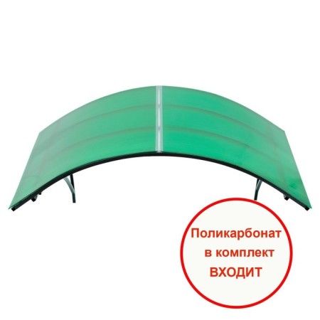 ARECHIC visor 165x80x104 cm with polycarbonate, base base is square 20 x 20 x 0.7 mm