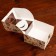 Bearbox under the Bento-Port with the Window "New Year with cones", 14 x 14 x 8 cm