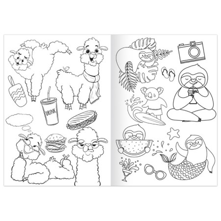 Coloring "Lazy Vacations", 12 pp., A5-2