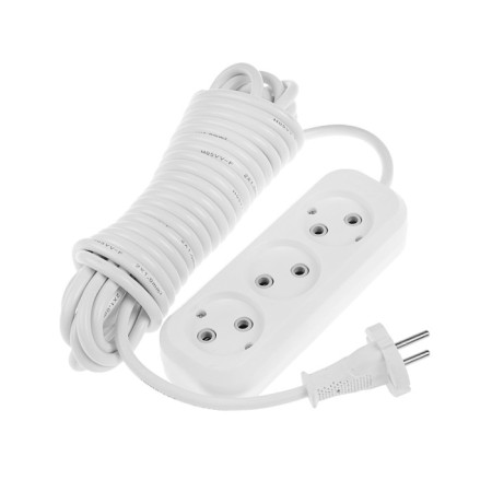 Excitement Smartbuy, 3 sockets, 7 m, 10 a, 2200 W, PVS 2x1 mm2, without salary, white