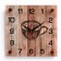 Wall clock: kitchen, "coffee break", Semorchy, 25 x 25 cm