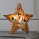 LED figure "Star with a snowman" 30 × 30 × 5 cm, wood, batteries AAAX2 (not complete), glow warm white