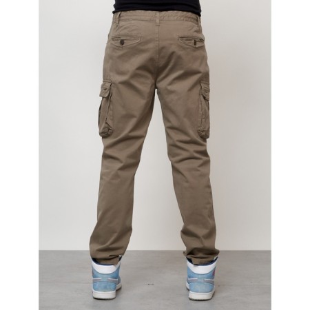 Cargo jeans men, size 44, beige color-3