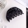Hair crab "Black velvet" monogram, 8 cm, mix