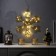 LED figure "Snowflake" 40 cm, metal, AAX3 batteries (not in the kit), a glow of warm white