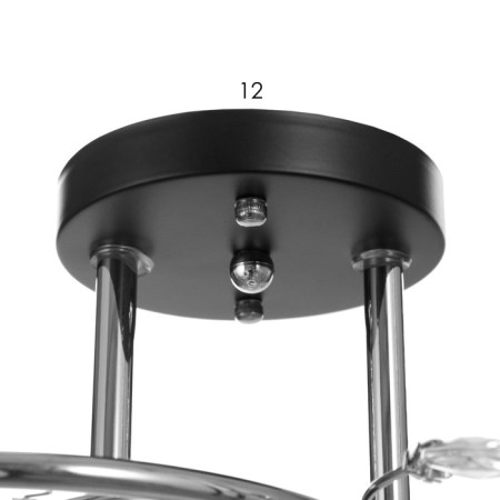 Ceiling Ceiling Zoe 3HE27 40W chrome, black-4