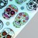Holographic stickers (stickers) "Skull" 10x15 cm, 5-210