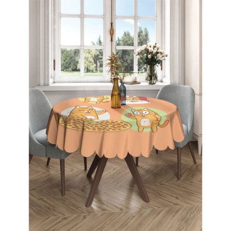 The tablecloth “Cat Style”, Round, Saten, D = 150 cm-2