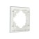 1-seater frame, glass, Stekker series Katrin, GFR00-7001-01, white