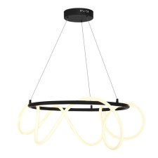 Suspension lamp ST LUCE. SL6102.403.55. Sagrato. 1x35 W, LED, 3000K, 4600 LM, 60x60x30 cm, black color