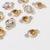 Connector "Orbit" 2.4 × 1.5 × 0.7 cm, (set 10 pcs.), Golden color in gold