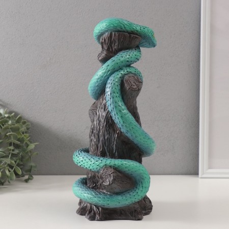 New Year's figure "Snake on the hemp" 33 x 14 x 15 cm.-2