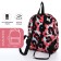 Backpack from textiles on lightning, Erich Krause, 1 pocket, pink/leopard color
