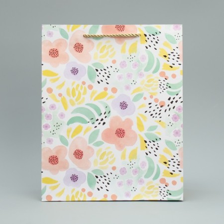 Gift package, packaging, "flowers" 32 x 26 x 12 cm-1