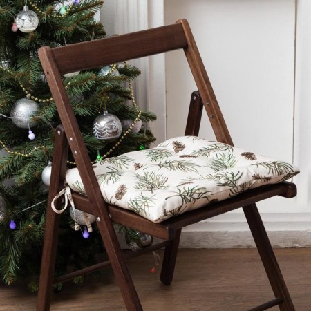 Sitting on a chair Ethel Christmas Tree 42x42cm, 100% cotton, sarzha 190 g/m2