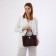 Women's bag with lightning, burgundy color